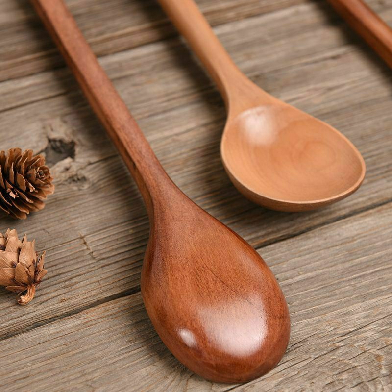 sendok kayu panjang 33cm/sendok kayu korea/sendok masak