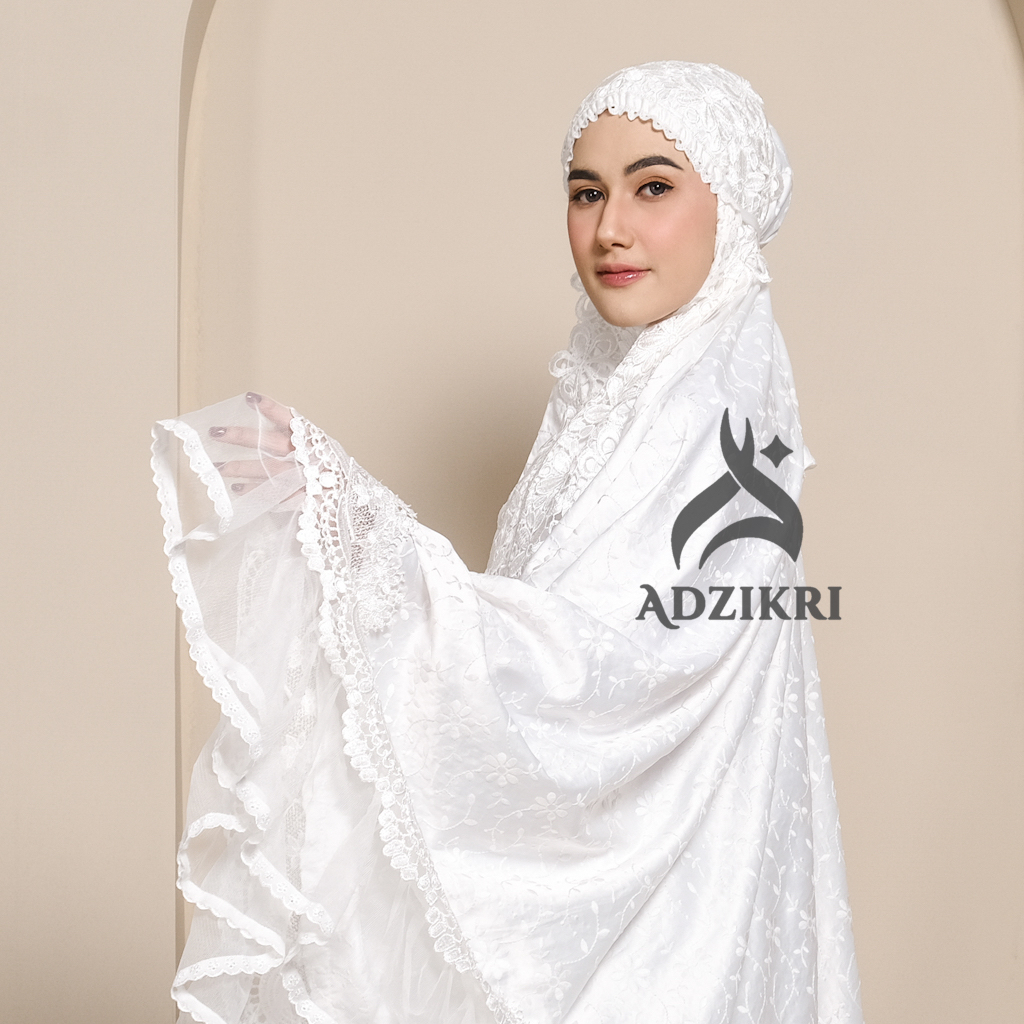 ADZIKRI - Mukena Dewasa Prada Sutera Paris Sherina
