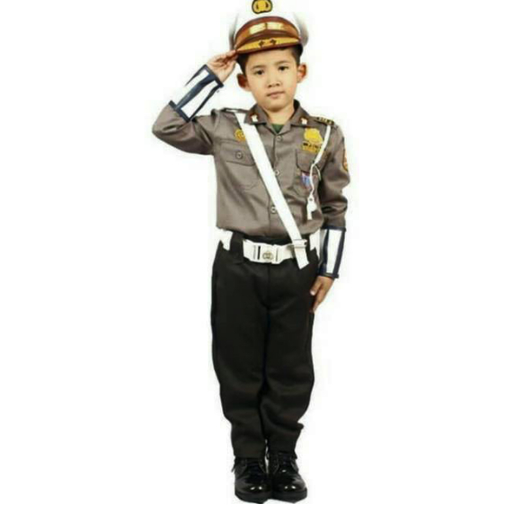 kostum seragam polisi lalu lintas