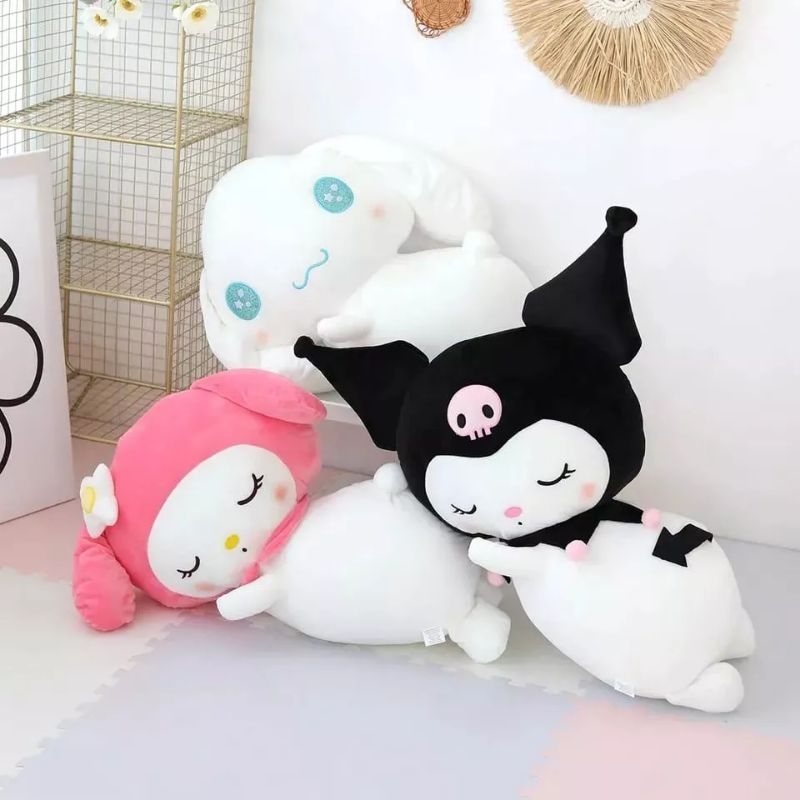 Boneka Bantal Cinnamoroll Melody Kuromi Boneka Bantal Sleepy Sanrio Cinnamoroll Kuromi My Melody