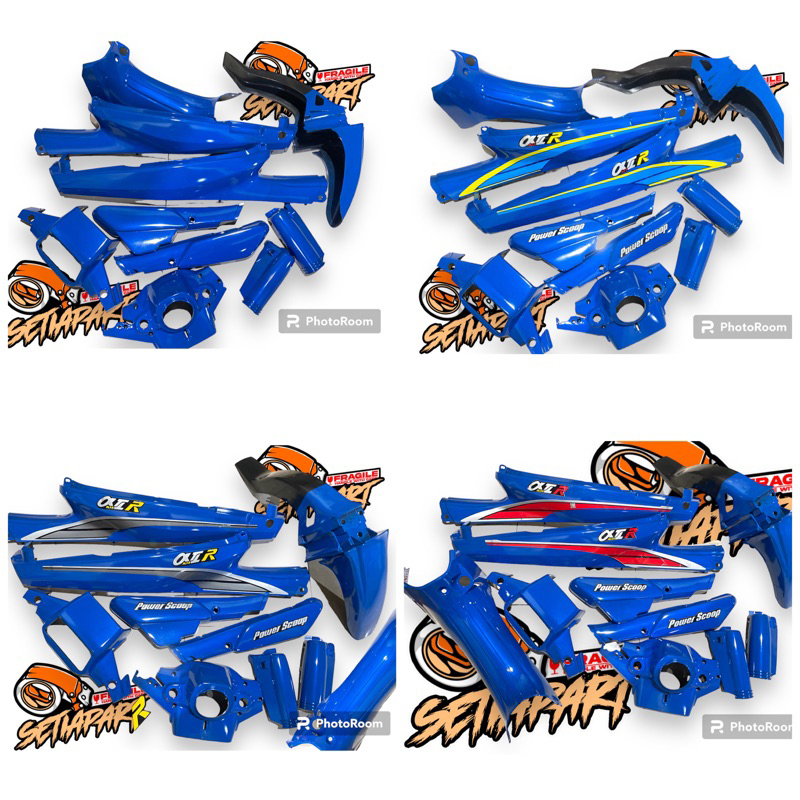 Cover Bodi Yamaha Alfa biru Fullset Bodi Yamaha Alfa Full Biru Tahun 1991-1992