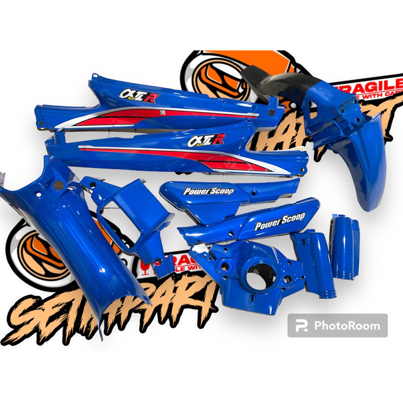 Cover Bodi Yamaha Alfa biru Fullset Bodi Yamaha Alfa Full Biru Tahun 1991-1992