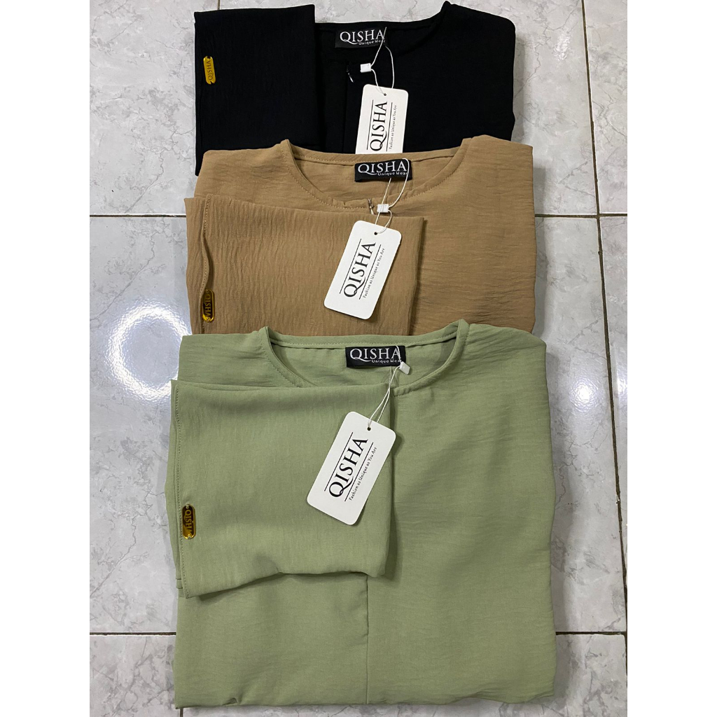 Stelan / set Rok Cringkel/ Kringkel Airflow Premium Harian Kasual Harian / Pesta / pengajian