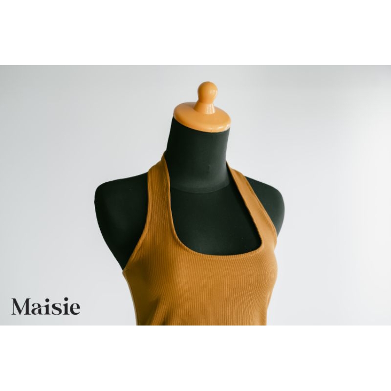 MAISIE - MIREYA HALTER TOP Tanktop Korea Crop Halter Tanktop