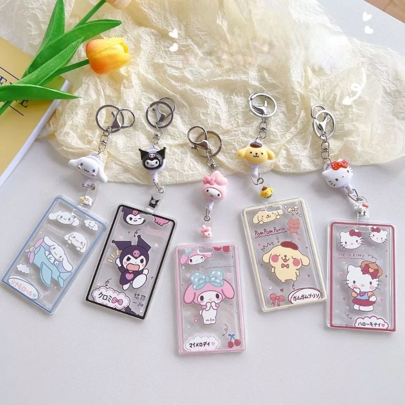 [ nurfee.id ] card holder akrilik sanrio | id card holder kuromi cinamorol melody