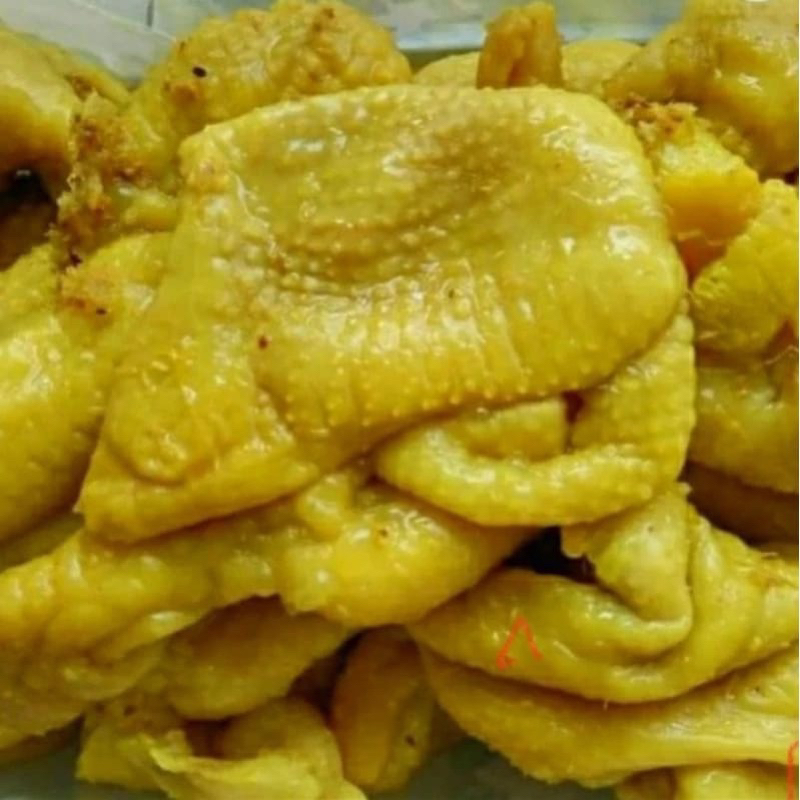 

Kulit ayam ungkep siap goreng