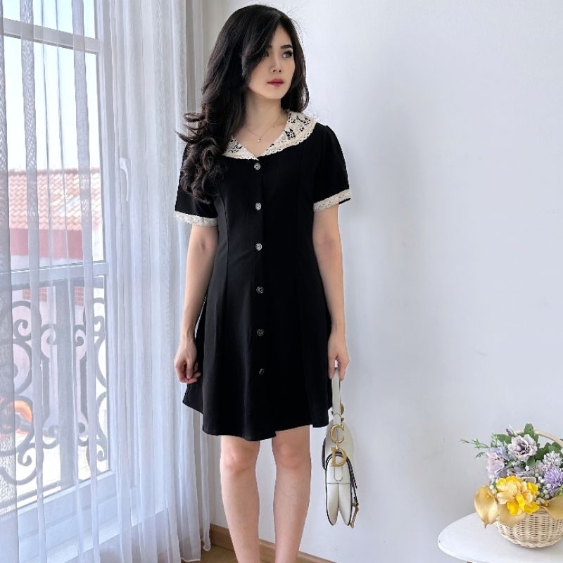 ELLA DRESS | Black Dress | Korean Dress | Korean Clothing | Korean Style | Korean Look