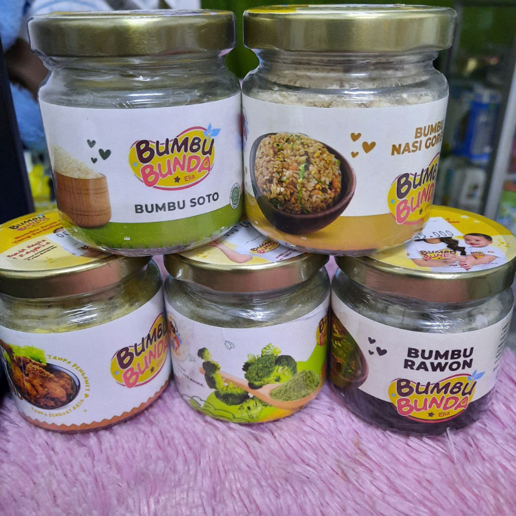 

Bumbu Bunda Elia BPOM Bumbu Non MSG / Bumbu MPASI/ Bumbu Soto/ Bumbu Nasi Goreng/Bumbu Ayam Goreng