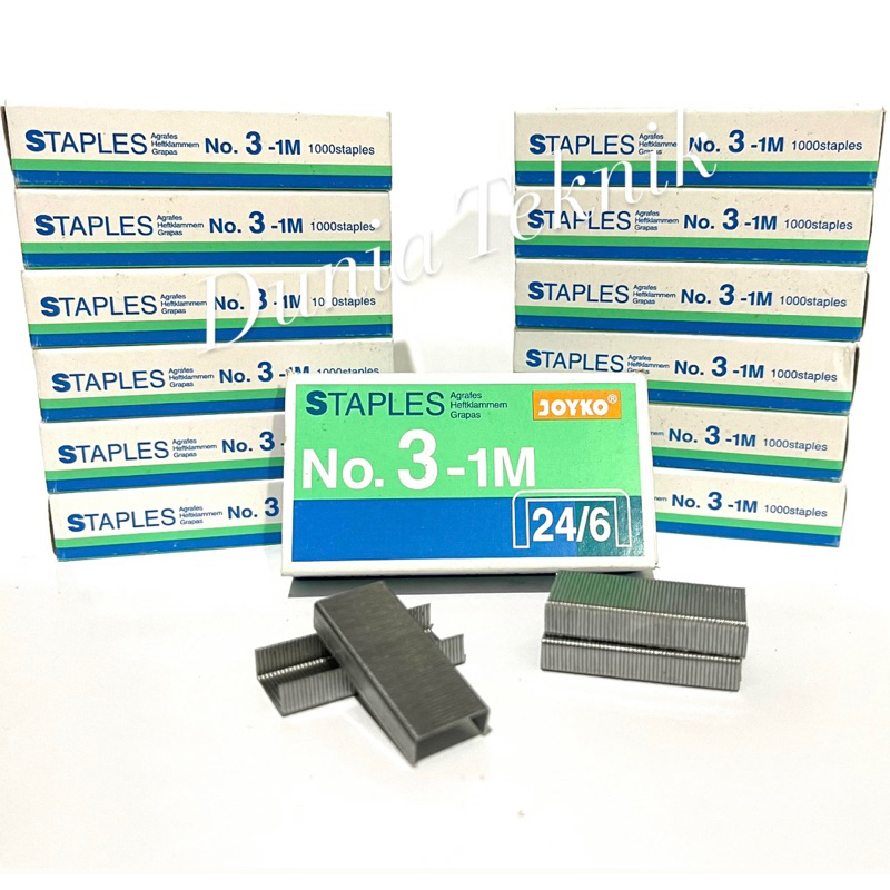 

JOYKO Isi Staples No.3-1M 24/6 Reffil Hekter Isi Hekter 1 Pack Isi Reffil Stapler Staples