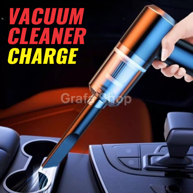 Vacum Cleaner Portable Penghisap Debu Mobil Kasur Alat Penyedot Debu Vakum Charger