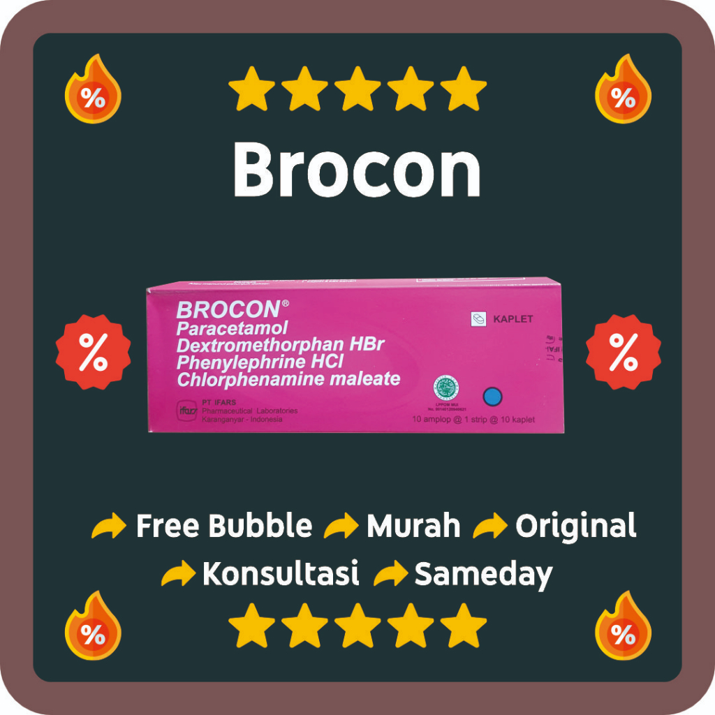 Brocon / Brocon Tablet / Obat Batuk Pilek Brocon