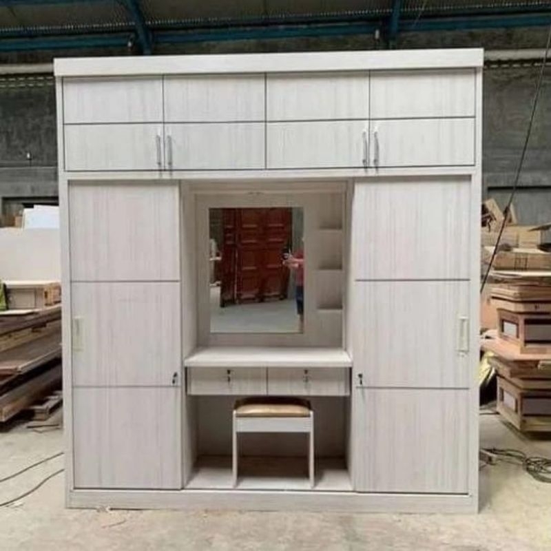 Lemari Pakaian Kayu Hpl + Meja Rias