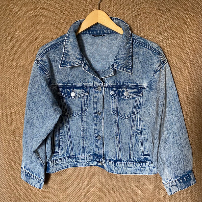 Ingni Semi Cropped Denim Buttoned Jacket Woman