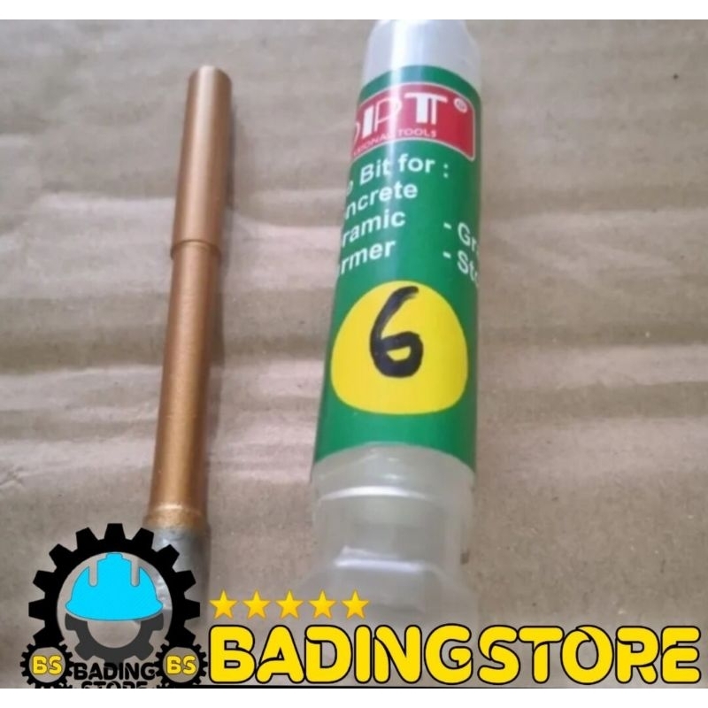 mata bor granit kramik 6  mm mata diamond core bit bor pelubang granit kramik marmer kaca batu origi