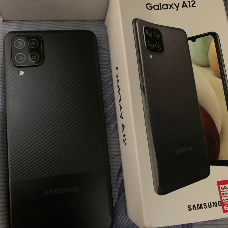 Samsung A12 ram 6/128 seken garansi resmi