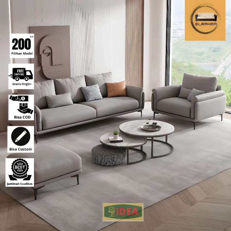 IDEA - Kursi Sofa Ruang Tamu Retro Minimalis Modern Elegant Kekinian