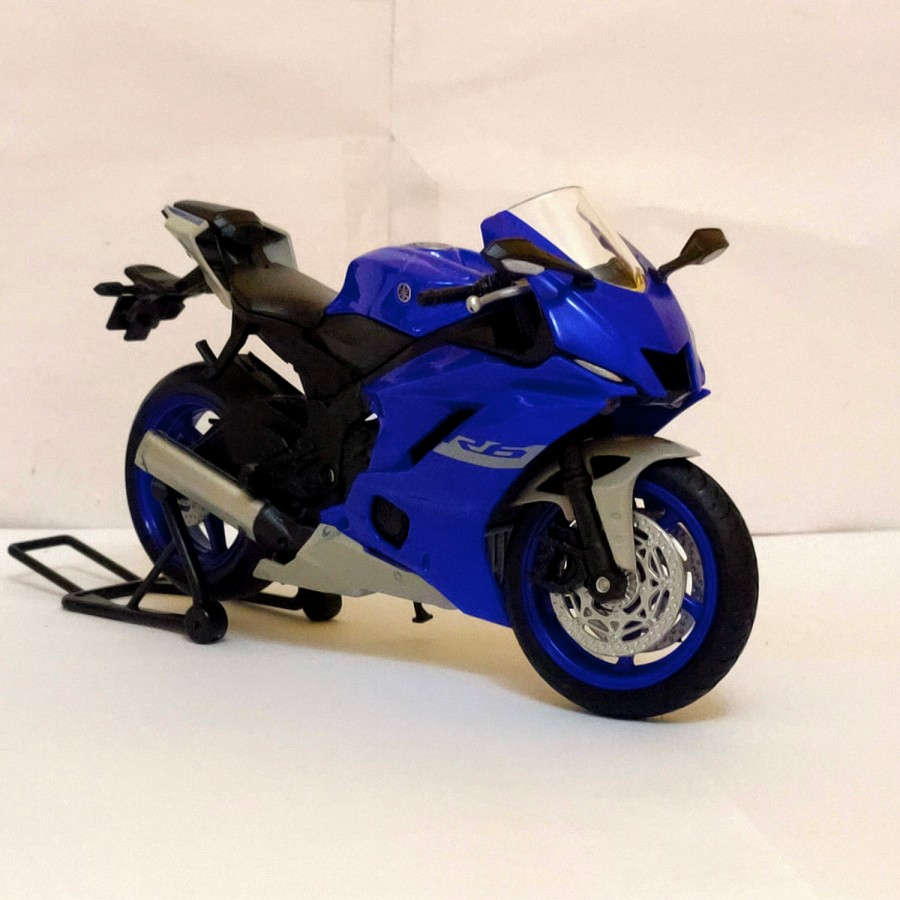 Diecast Motor YAMAHA YZF-R6 Welly skala 1:12 Bahan Besi harga murah