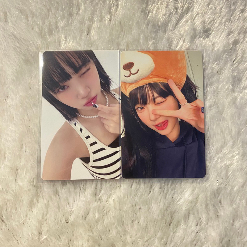 [OFFICIAL] Photocard le sserafim eunchae chaewon weverse pob bear beruang