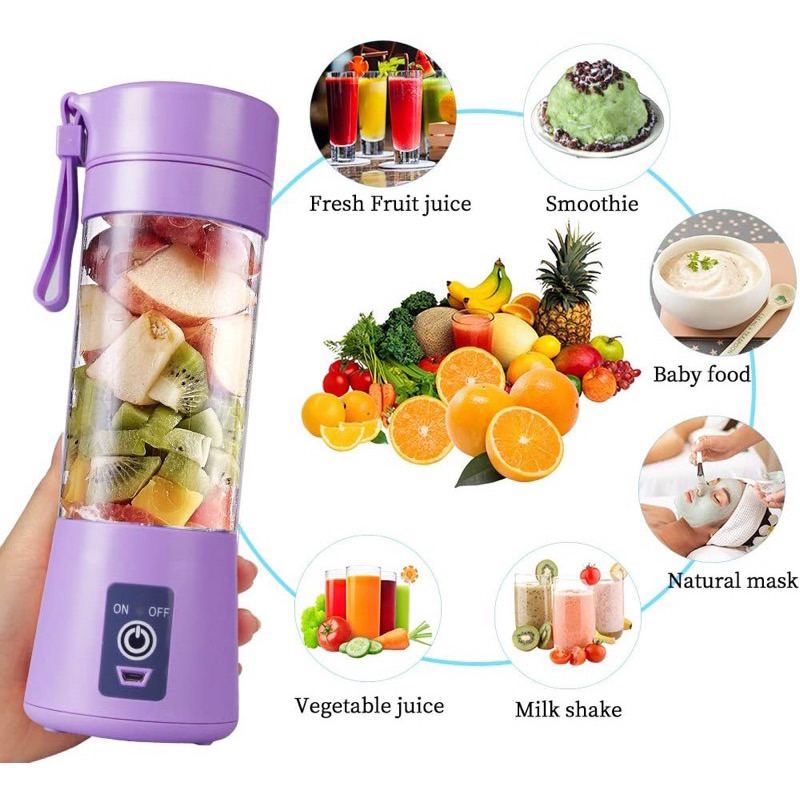 TERMURAH BLENDER jus PORTABLE 6 mata pisau MINI