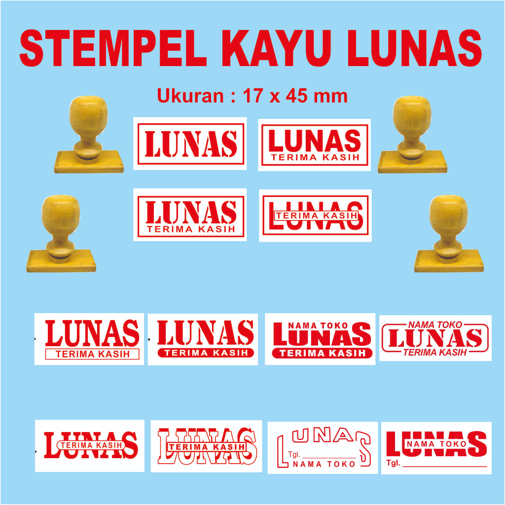 

STEMPEL KAYU/BIASA LUNAS KOTAK BALI