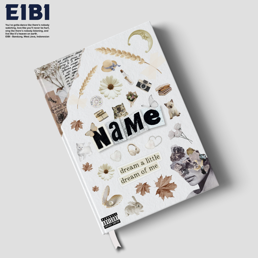 Eibibook Buku Tulis Catatan Custom Notebook Hardcover Aesthetic Vintage Icon