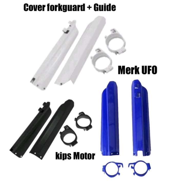 cover shock usd forkguard dan guide cincin fork guard Yamaha YZ 125 250 WR 250 tabung as 46 mm  merk