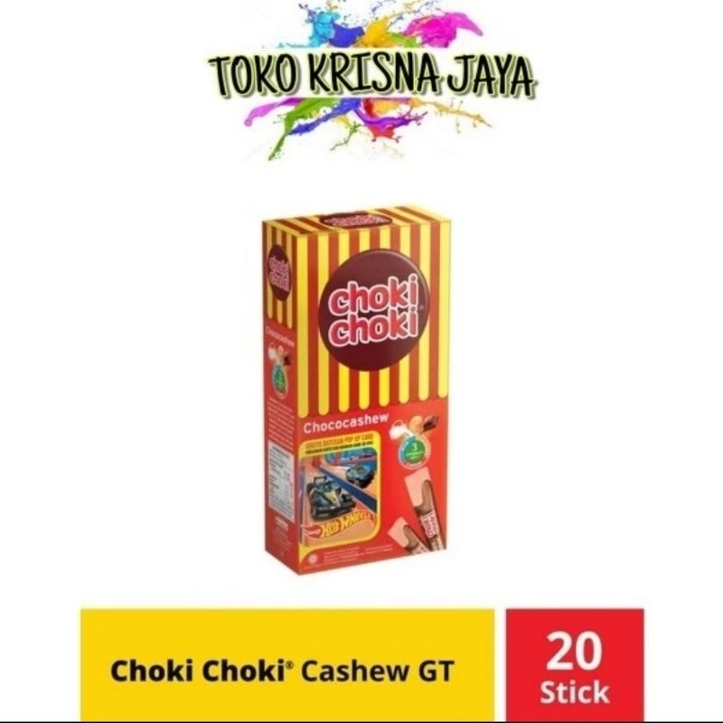 

CHOKI CHOKI CHOCOCASHEW KEMASAN 1 PACK ISI 20PCS X 9 GRAM