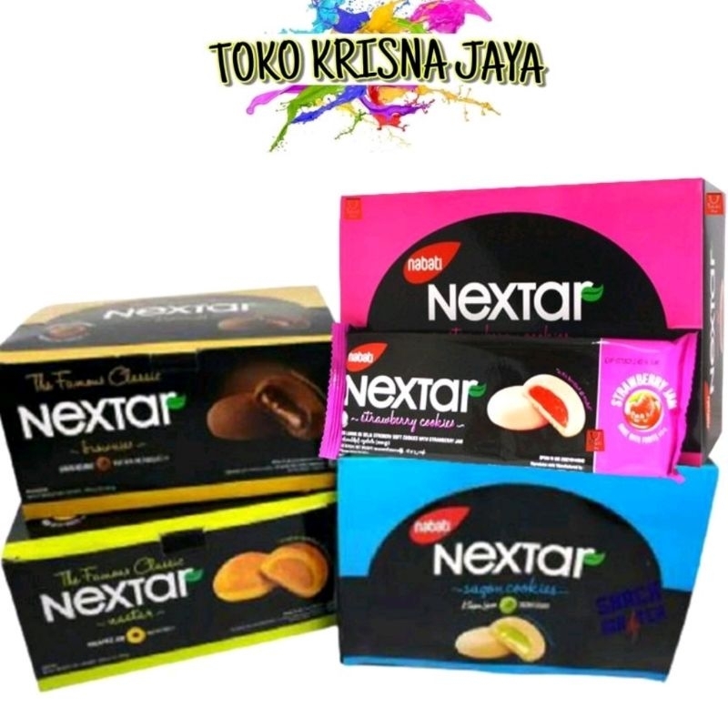 

SNACK NEXTAR NASTAR NANAS | CHOCO BROWNIES | BLUEBERY | KOREAN GEGUMA | STRAWBERRY COOKIES 1 PACK ISI 10 PCS X 34 GRAM