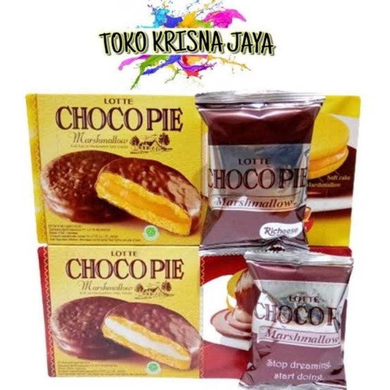 

LOTTE CHOCOPIE MARSHMALLOW Murah Netto 12 PCS X 28 GR