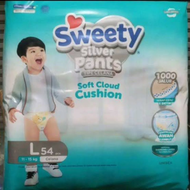Pampers sweety silver pants L54