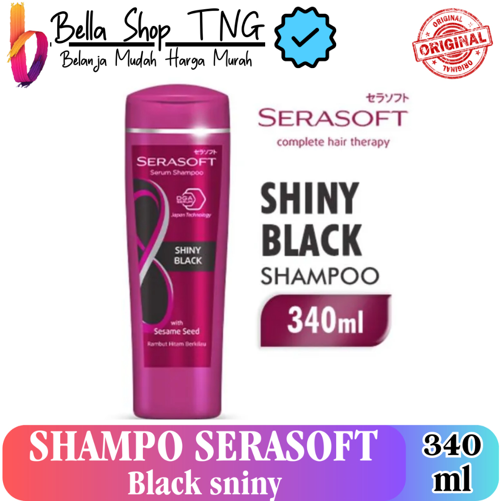 Serasoft Shiny Black Shampoo 340 ml