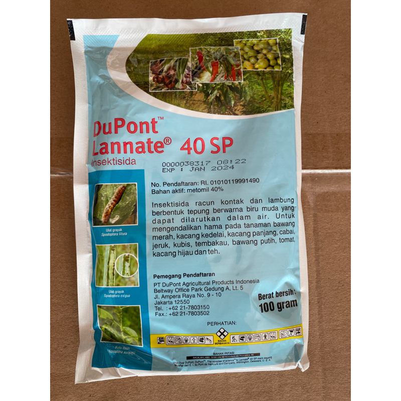Insektisida DuPont LANNATE 40 SP 100 Gram LANNATE BIRU
