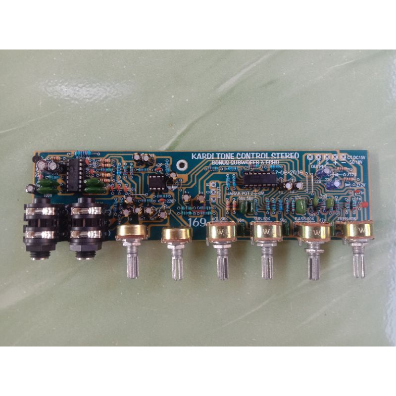 kit Hifi Tone Kontrol sterio 3 IC dengan Mic dan Icho sistem aktif spiker