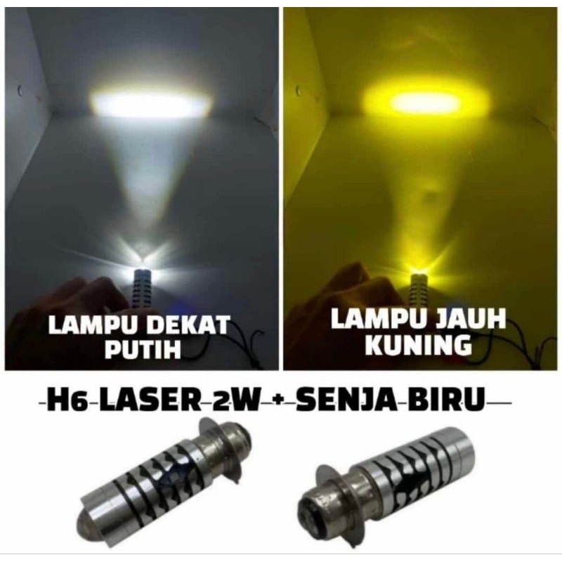 BOLAM DEPAN LED/LAMPU UTAMA DEPAN LED MOTOR MIO SPORTY/MIO SOUL KARBU/MIO SMILE/MIO BATMAN/MIO CW
