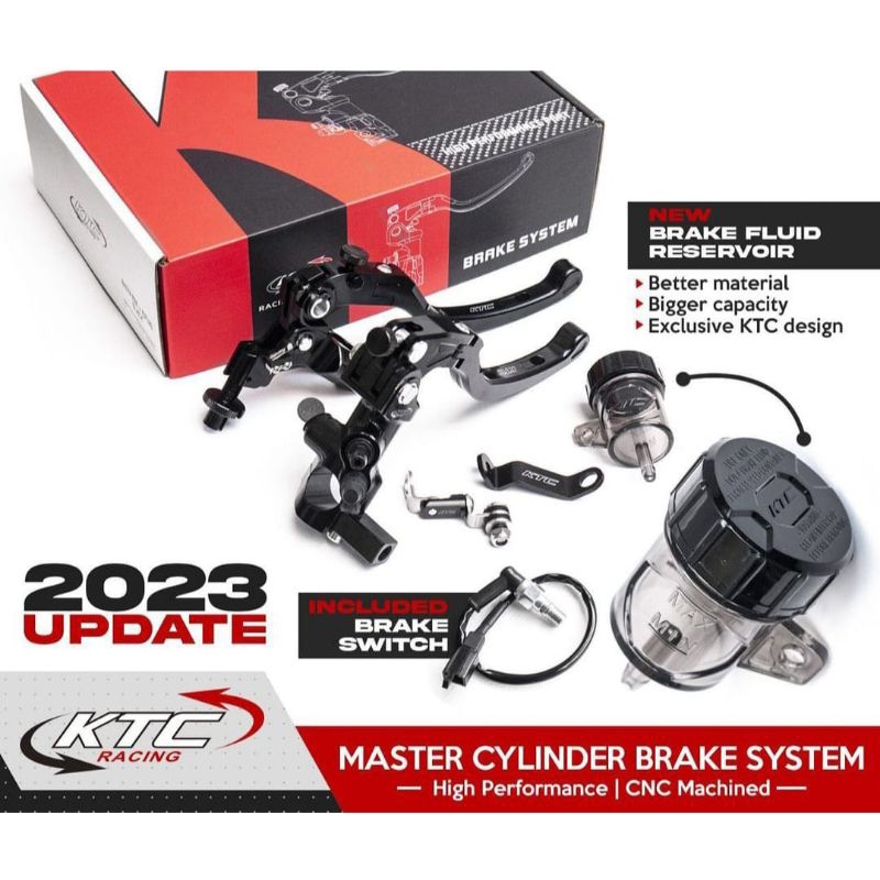 MASTER REM KOPLING FULL SET CNC KTC UP 105 17MM ORIGINAL KTC MASTER REM KOPLING KTC UNIVERSAL MATIC 