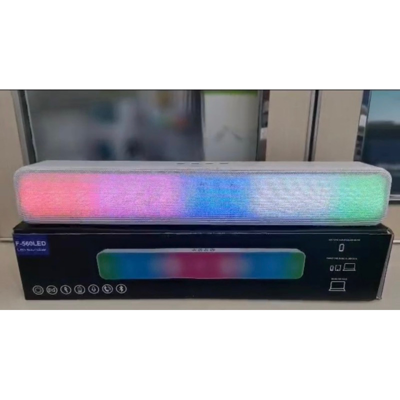 Soundbar Fleco F-560 LED / Speaker Aktif Laptop Komputer HP Super Bass