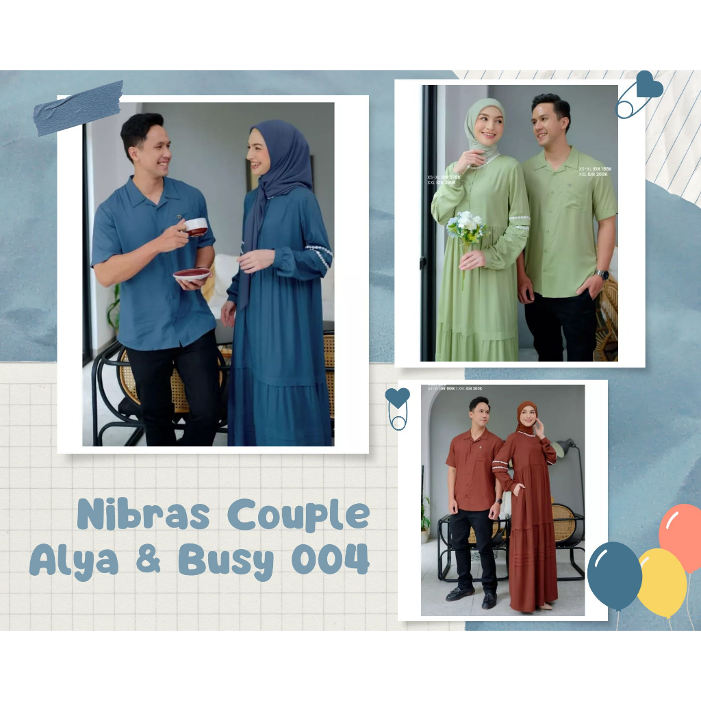 NIBRAS COUPLE KOKO DAN GAMIS ALYA DAN NBRS BUSY 004