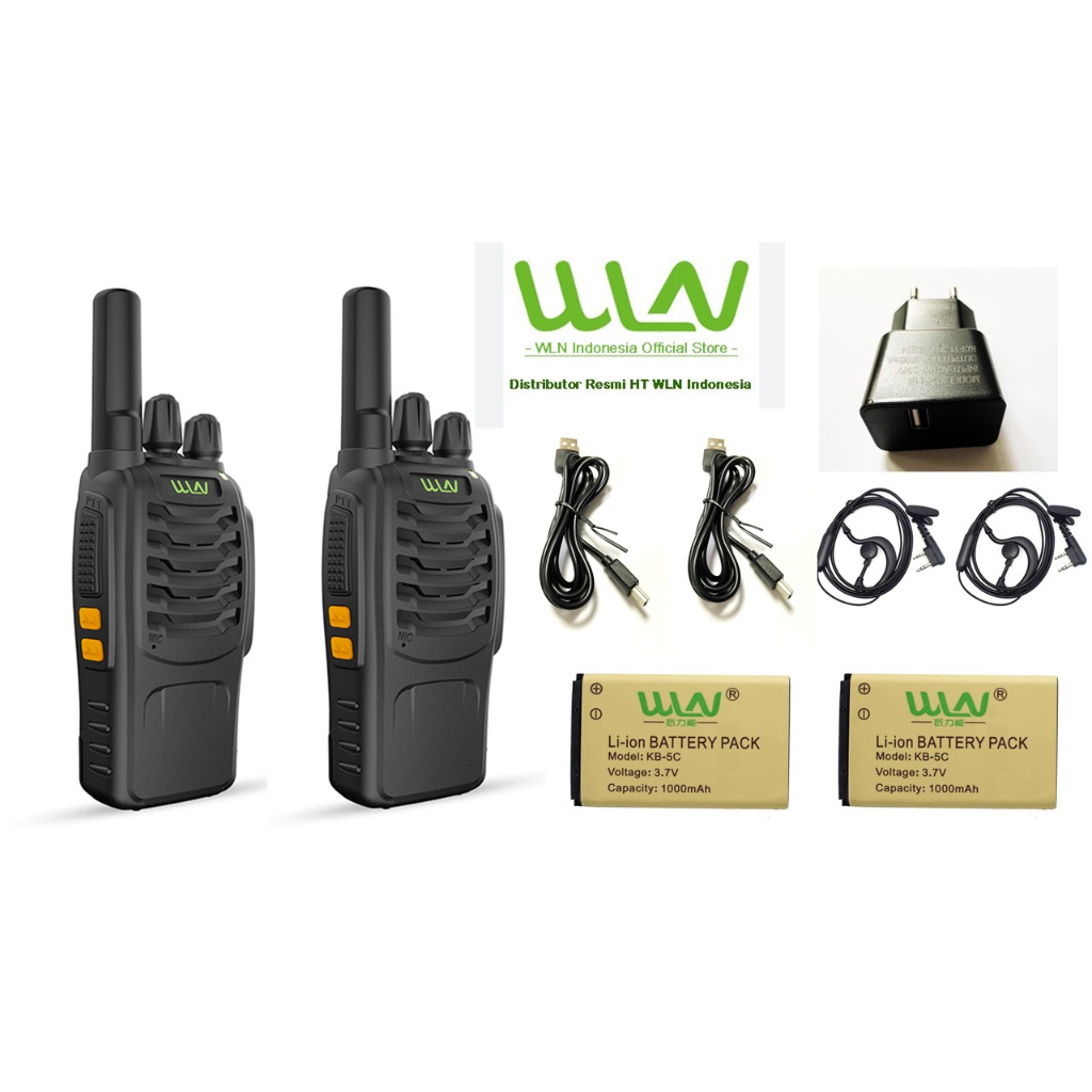 HT WLN KD C888 Type C888  UHF 2Pcs Band HT WLAN Layar WLN