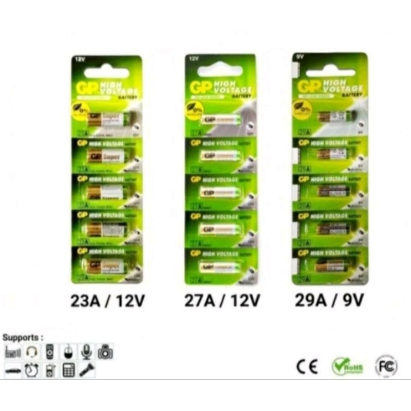Baterai 23A 27A 29A Alkaline GP