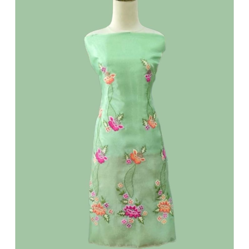 bahan baju kurung bordir