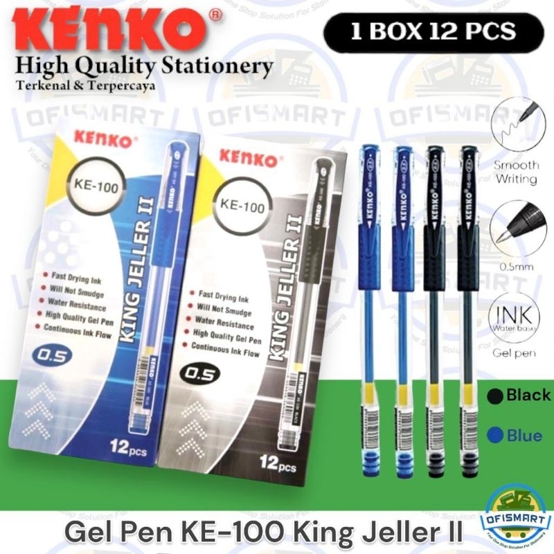 

Kenko Gel Pen King Jeller II KE 100 | @1BOX =12 Pcs
