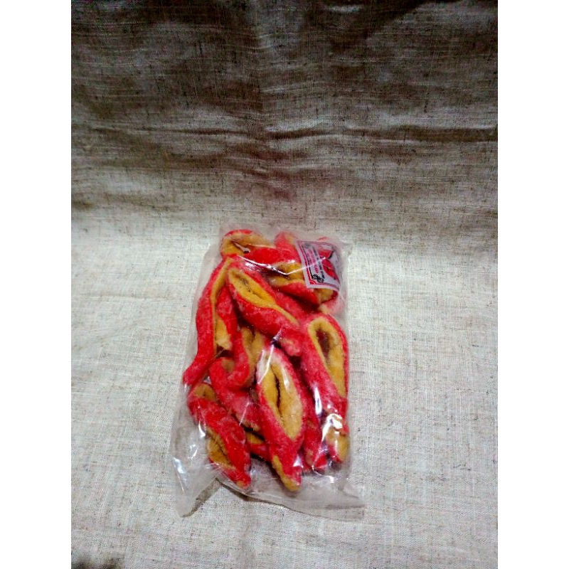 

Jajanan Minang kue pilin varian pink