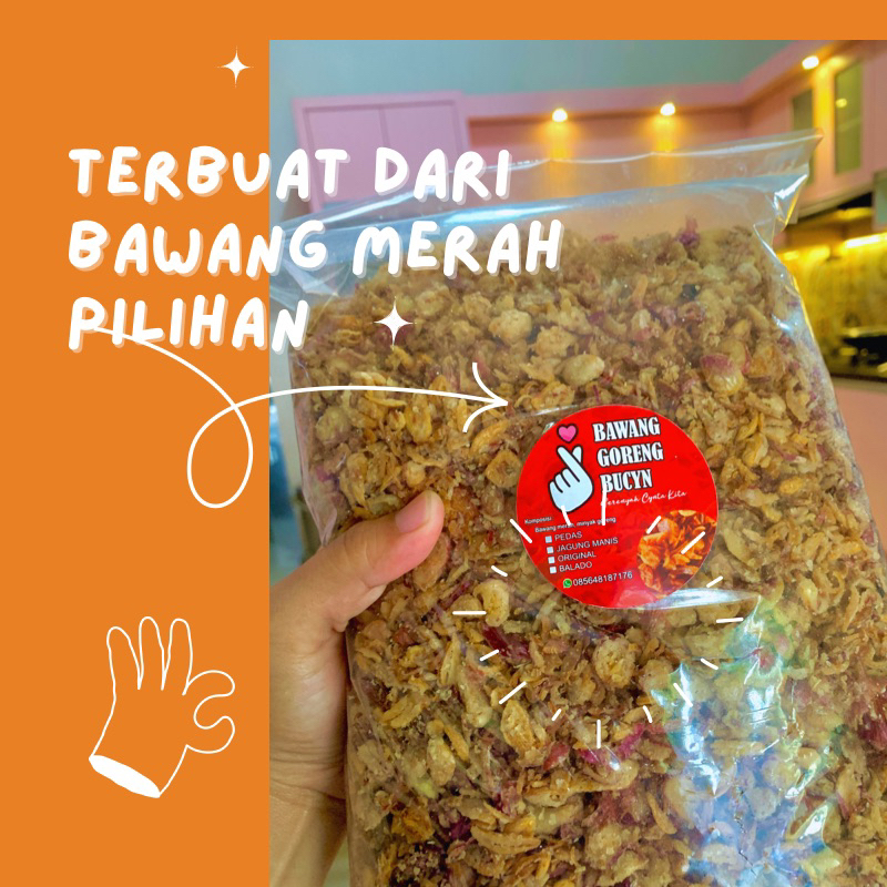 

Bawang Goreng Mojokerto 1Kg || Grade B