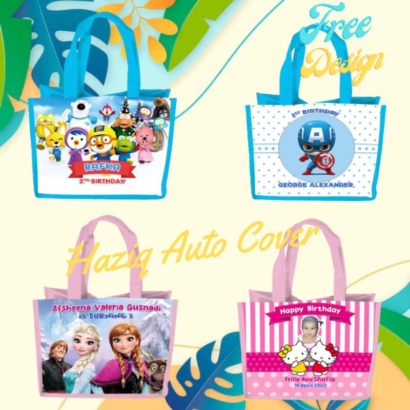 

Tas Goodie bag Tas Ulang Tahun Custom free design