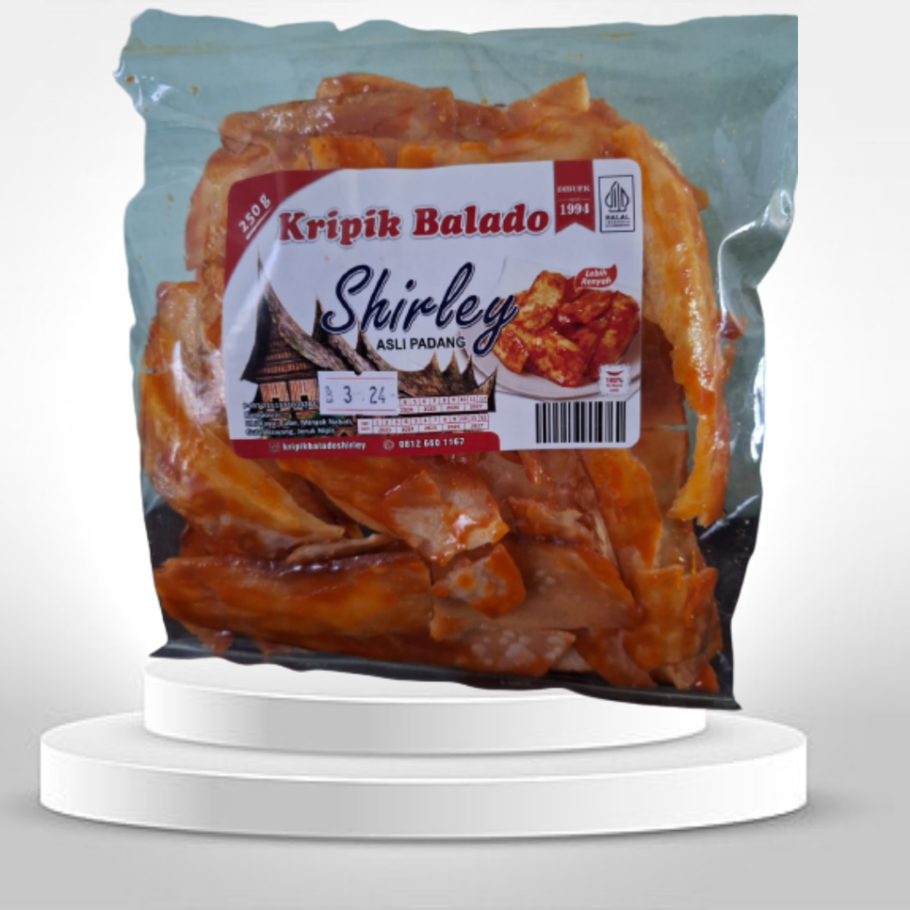 

Keripik Balado Shirley asli Padang