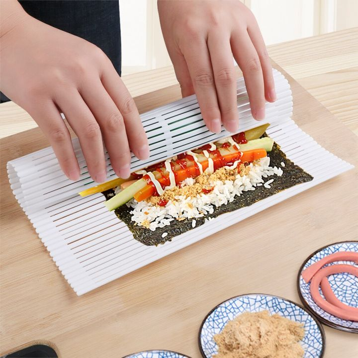 Sushi roll putih / penggulung sushi plastik