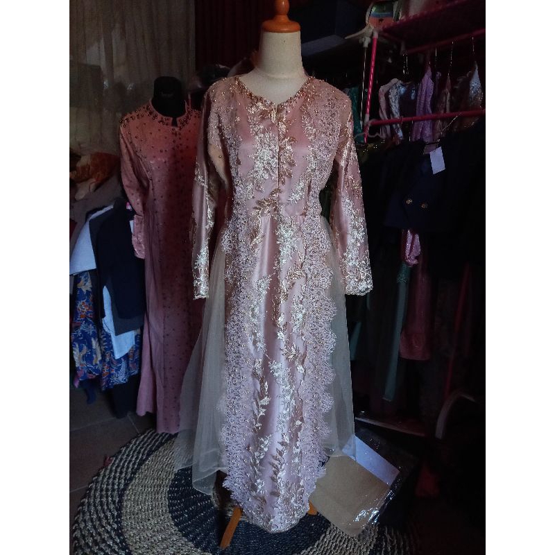 Gamis Zalifa Brukat Gold