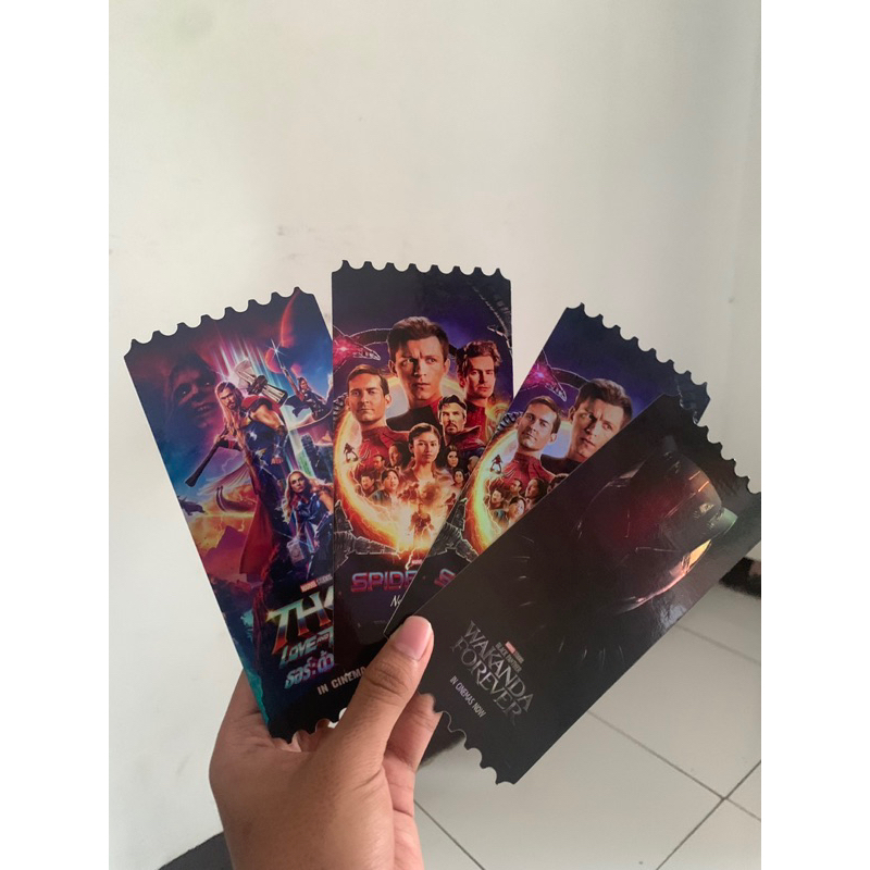 collectible ticket sf cinema spiderman no way home thor love and thunder black panther wakanda forev