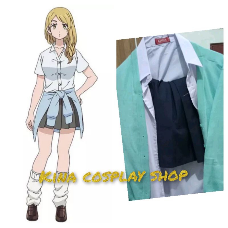 Tokyo Revengers Emma Sano Seifuku Cosplay Costume Anime Female