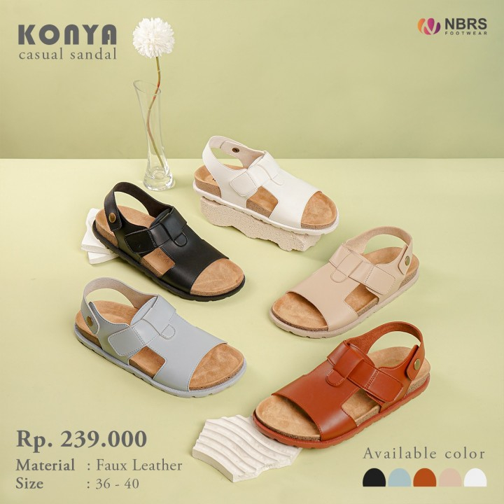 NIBRAS Konya Casual Sandal Wanita by NBRS FOOTWEAR